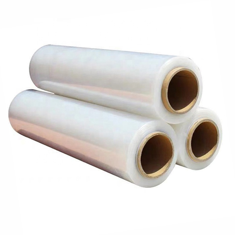 LLDPE Stretch Wrapped Pallet Wrap Stretch Jumbo Roll Stretch Film Stretch Packing Film Industrial Cling Commercial Transparent Plastic