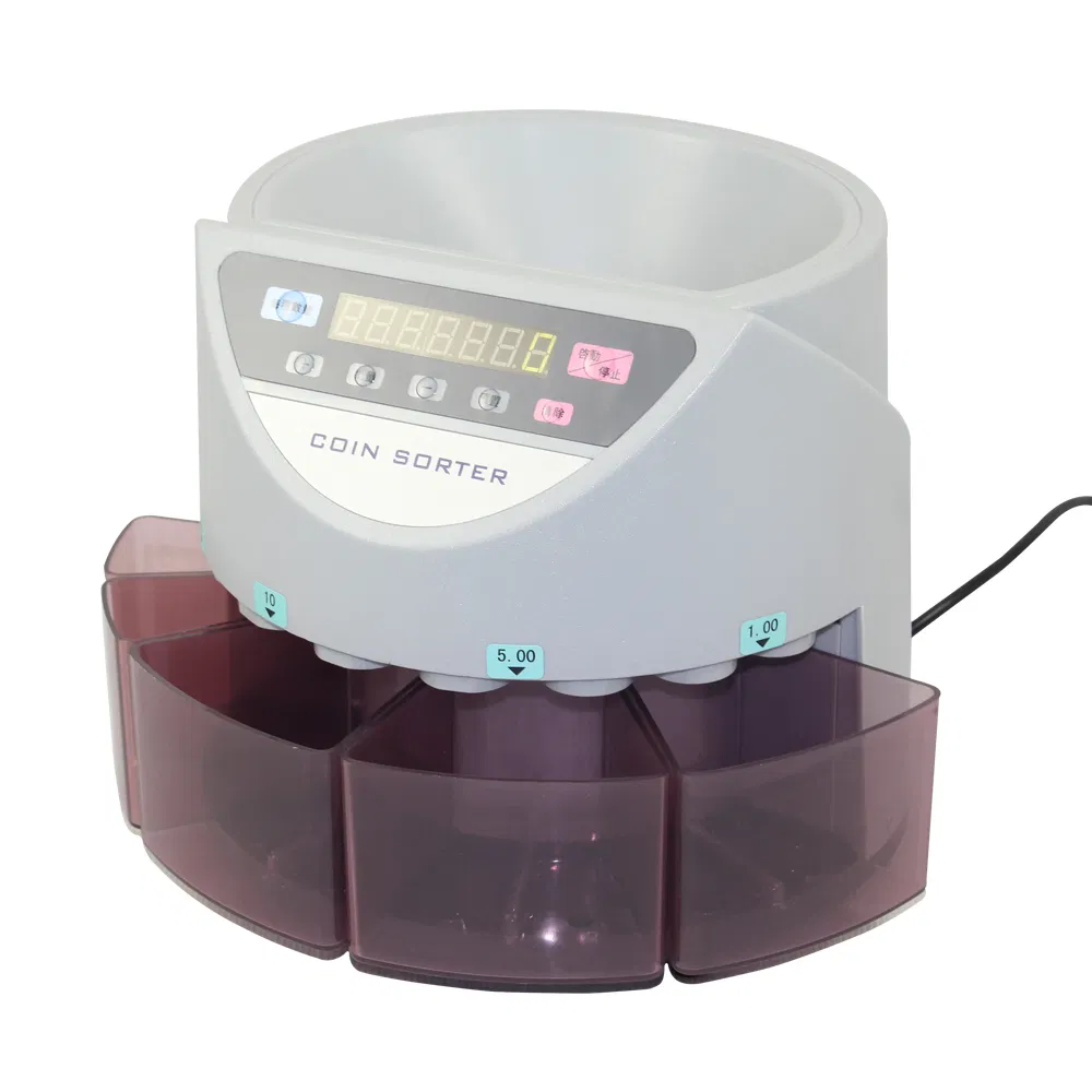 Accurate Count Portable Philippines Coin Sorter and Counter Machine for Php Coins