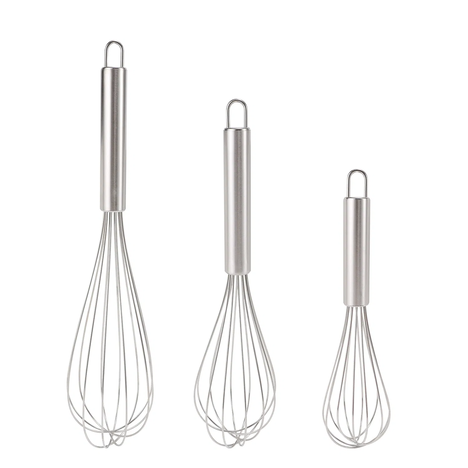 Baking Tool-Stainless Steel 8-Inch, 10-Inch, 12-Inch Manual Egg Beater, Handheld Kitchen Whisk, Hand-Cranked Egg Whisk