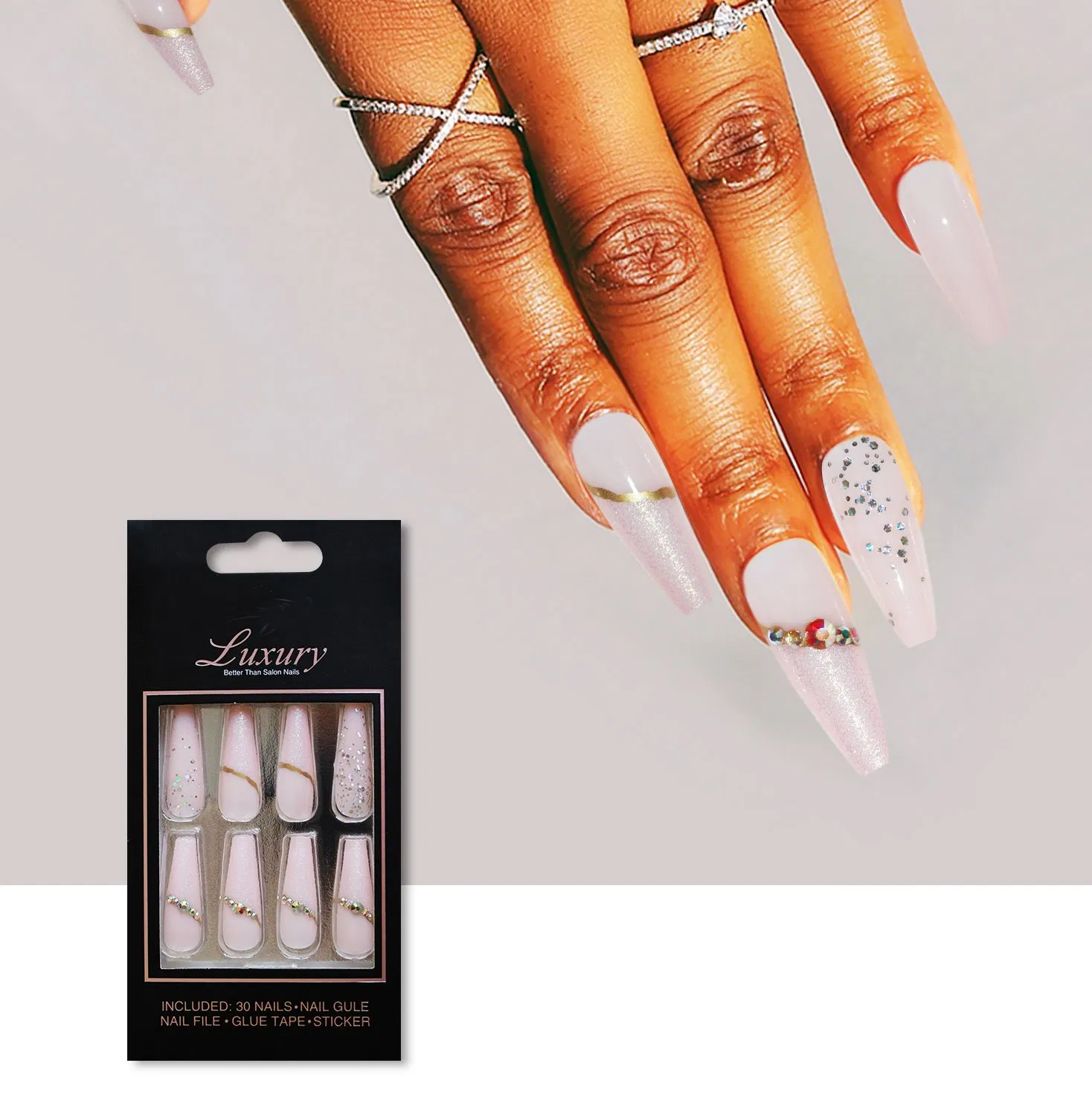 Cheap Gel Nail Strips, Long Lasting Gel Nail Sticker for Nail Art