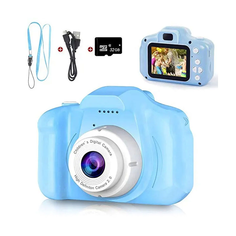 Adorable 2.0 Inch HD Kids Camera for Fun Selfies 2.0 Inch Cute Children Camera HD 720p Camera for Kids Gift Selfie Kids Toys Camera