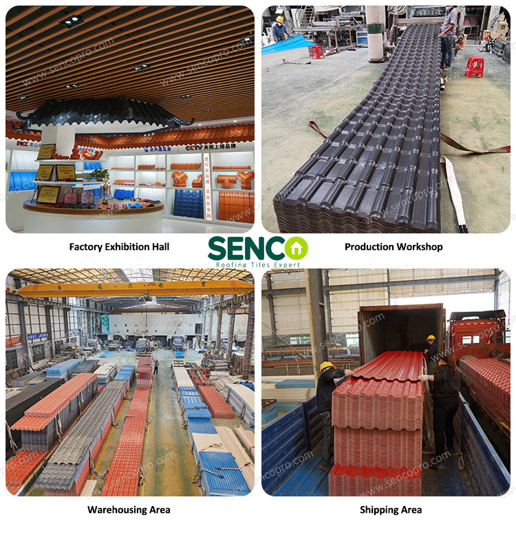 Building Material Material Telha PVC Villa Roof Tile Tejas Para Techos Precios Lowes Hot Sell High Quality Roof Outdoor Metal