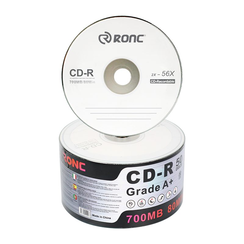 Чистые CD-R диски 700MB оптом, упаковка 50 шт