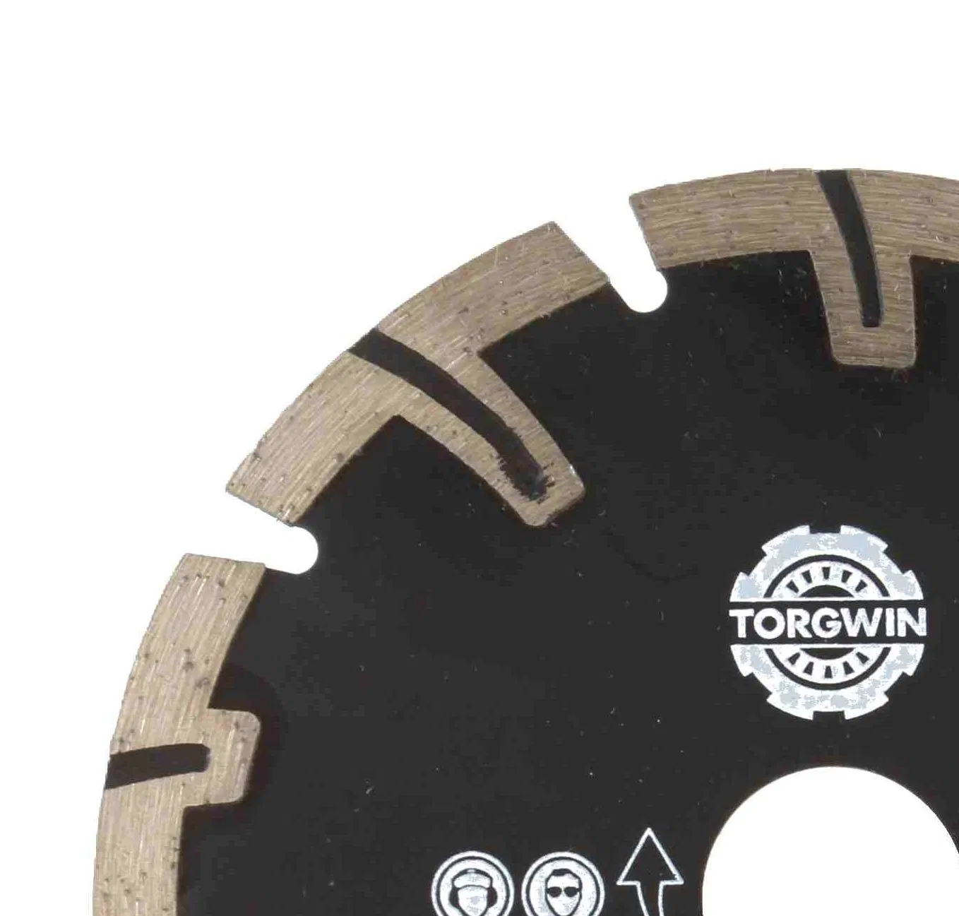 Torgwin Diamond Saw Blade with Protective Teeth 125*8*22.23mm for Cutting Concrete