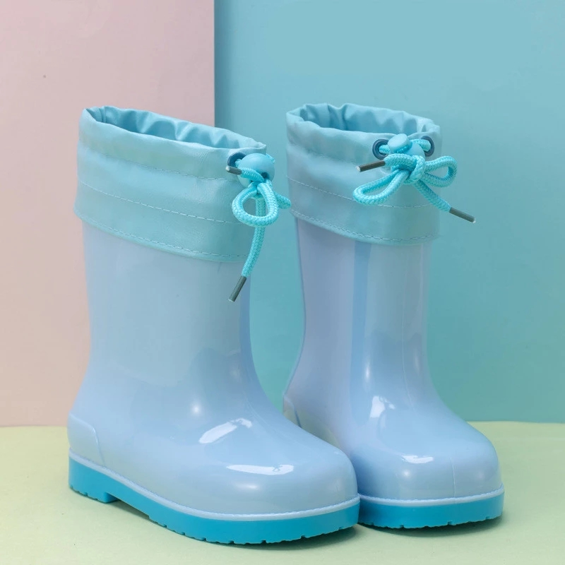 Hot Sale Kids Rain Shoes Cartoon Anti-Slip Rubbe Rain Boots