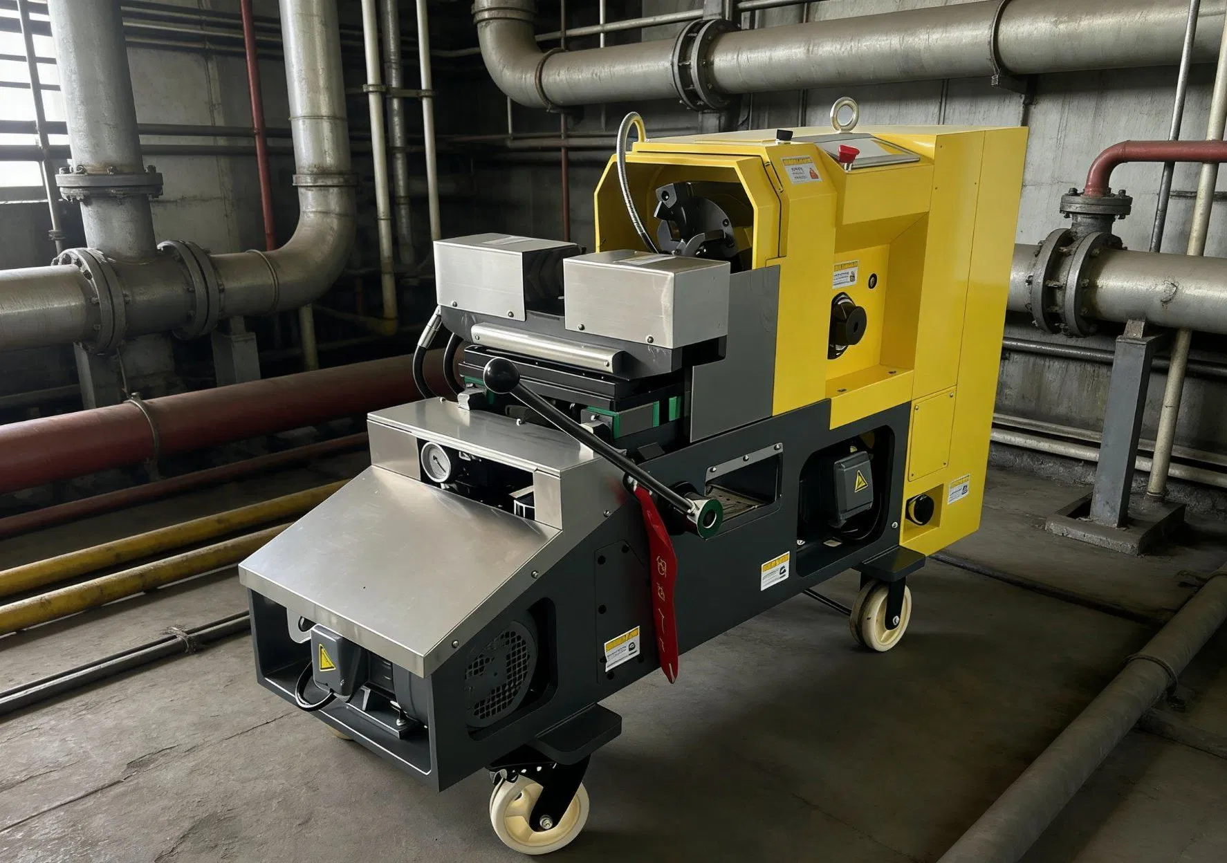 DN15-65/DN14-100 Threading Machine 8 7kw Rated Power Quick Shipping