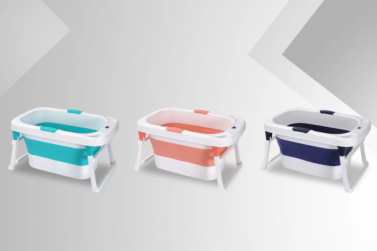 Складная детская ванночка для купания новорожденных