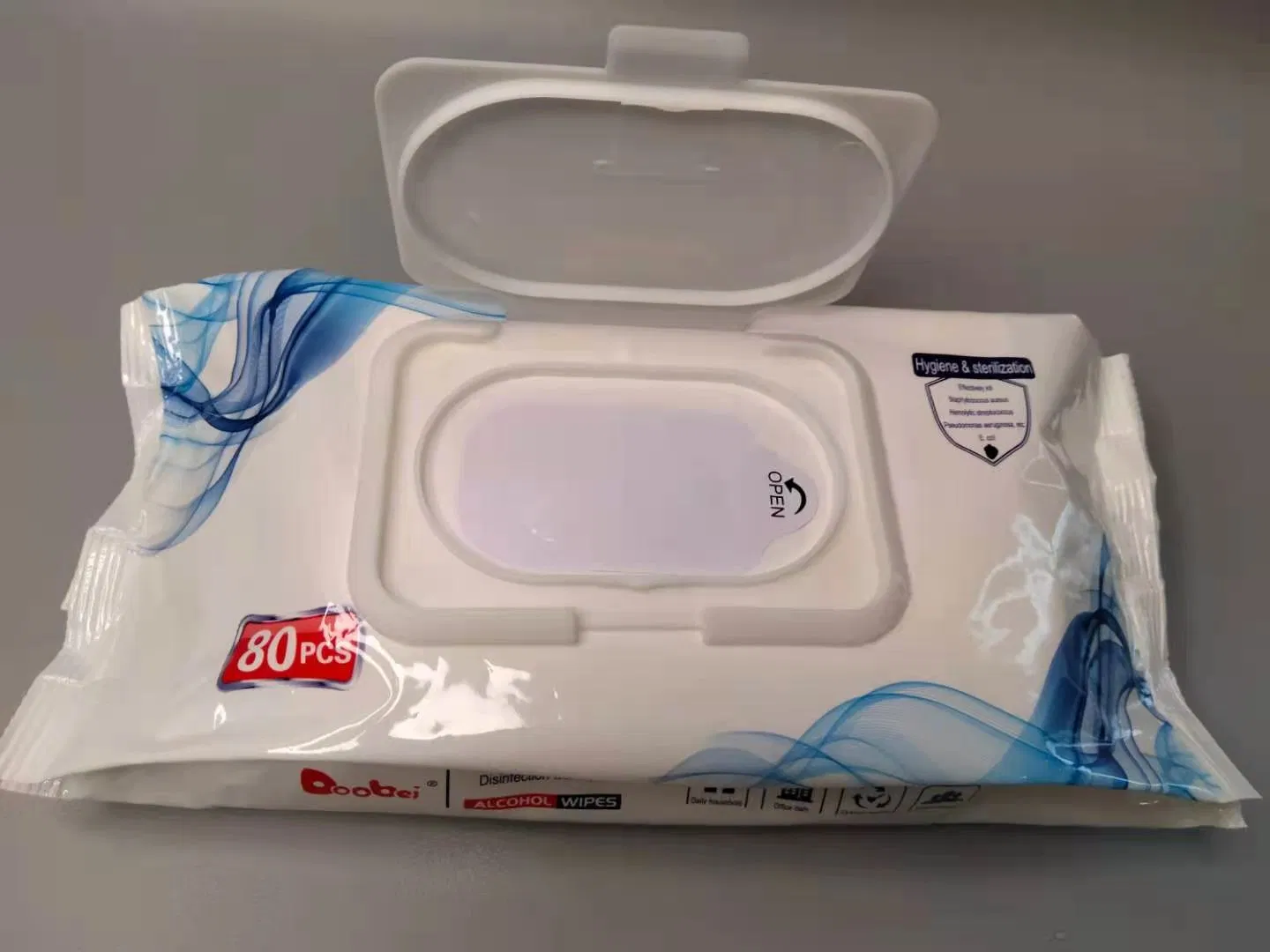 Non-Woven 80PCS Alcohol Wipes Disinfection Wet Wipes