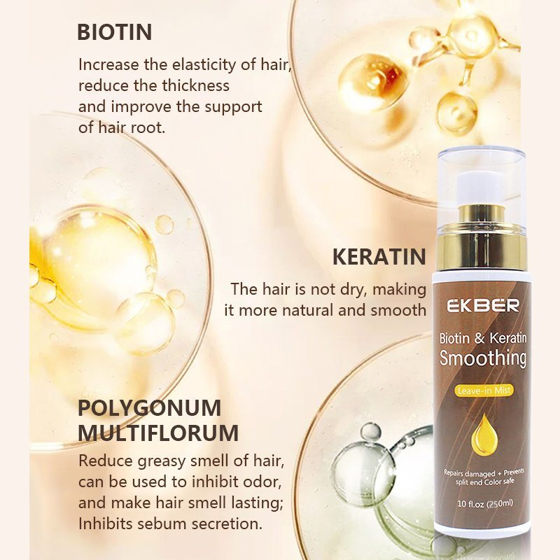 Repair Leave-in Conditioner Spray Detangler Grow Long Biotin Organic Leave in Anti Frizz Deep Conditioner Spray