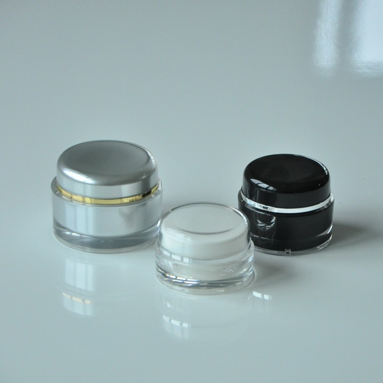 Premium 50g Round Acrylic Jar for Skin Cream Storage