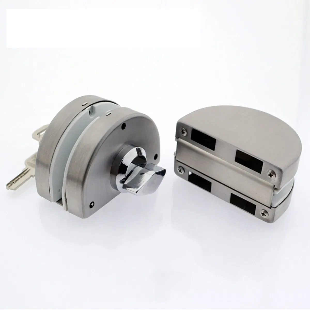 Hotel Key Lock Cylinder Portable Stainless Steel Glass Door Lock