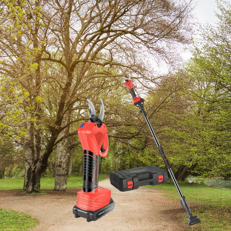 High-Power Garden Scissors with Lithium Battery for Convenient Pruning