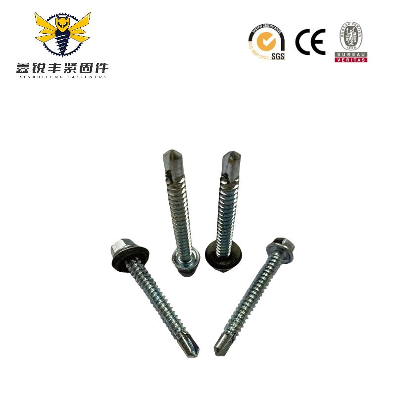 Hex Head EPDM Grey/Black Washer Self Tapping Screw Self Drilling Screws for Roof Working