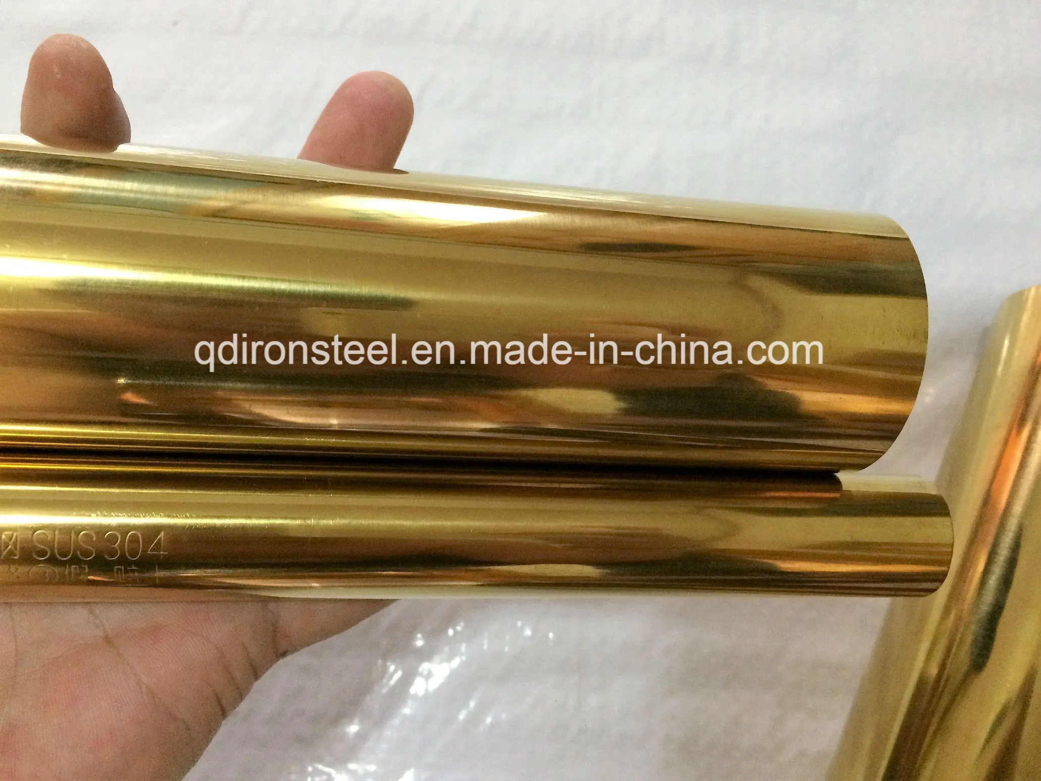 304 Welded Decorative Stainless Steel Pipe Handrail Pipe with Color Plating