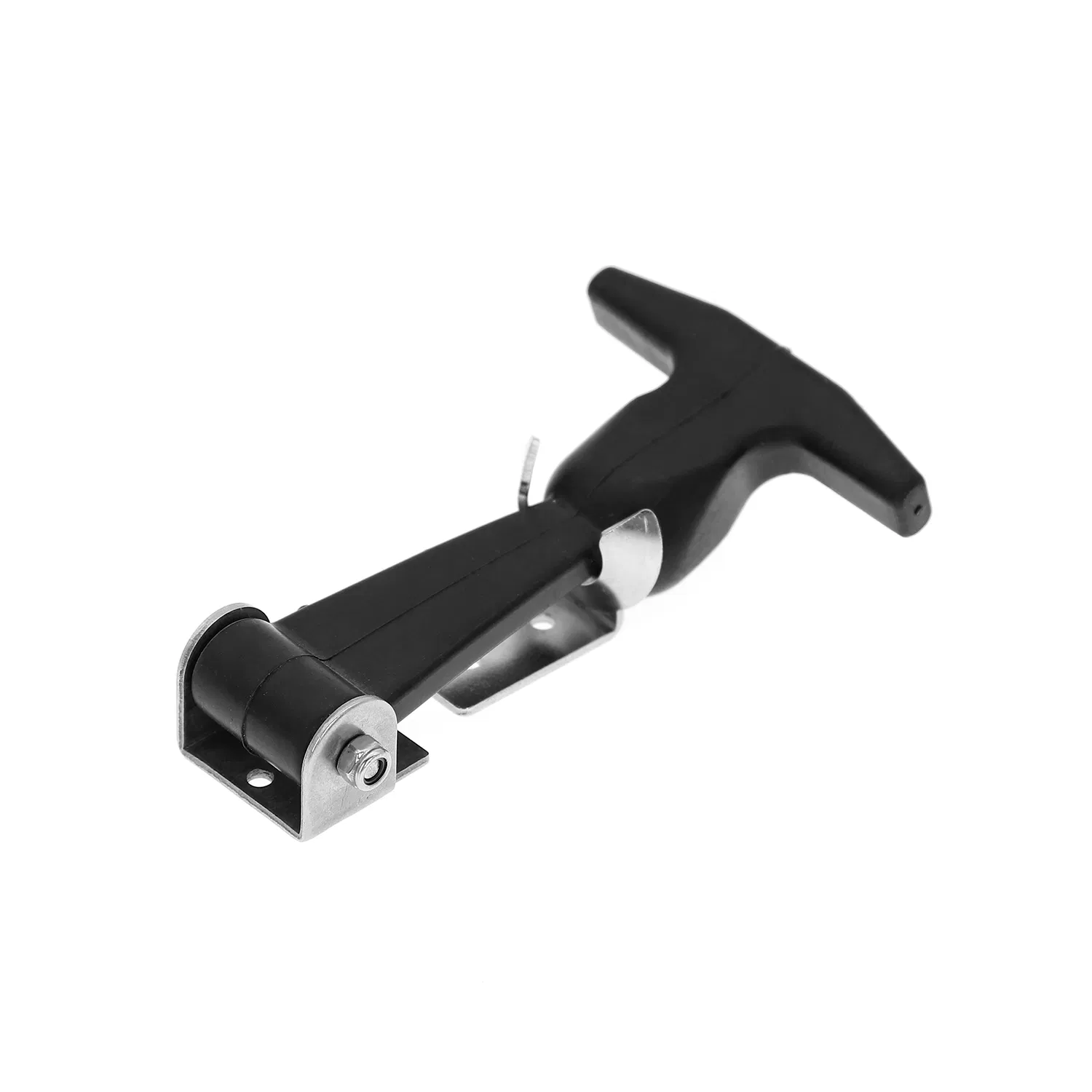 Factory Sale Marine Hardware Door Black Flexible Draw Latch Rubber Toggle Latch with Kyehole for Incubators