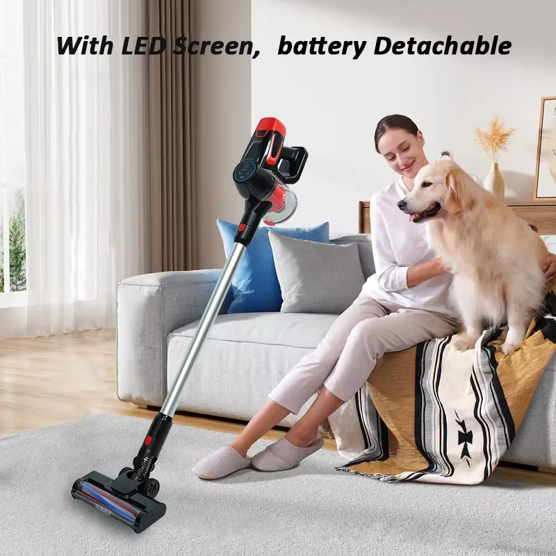 Factory High Quality Home Electric Floor Rechargeable Battery Stick Upright Wireless Cordless Handheldvacuum Cleaner Wholesale