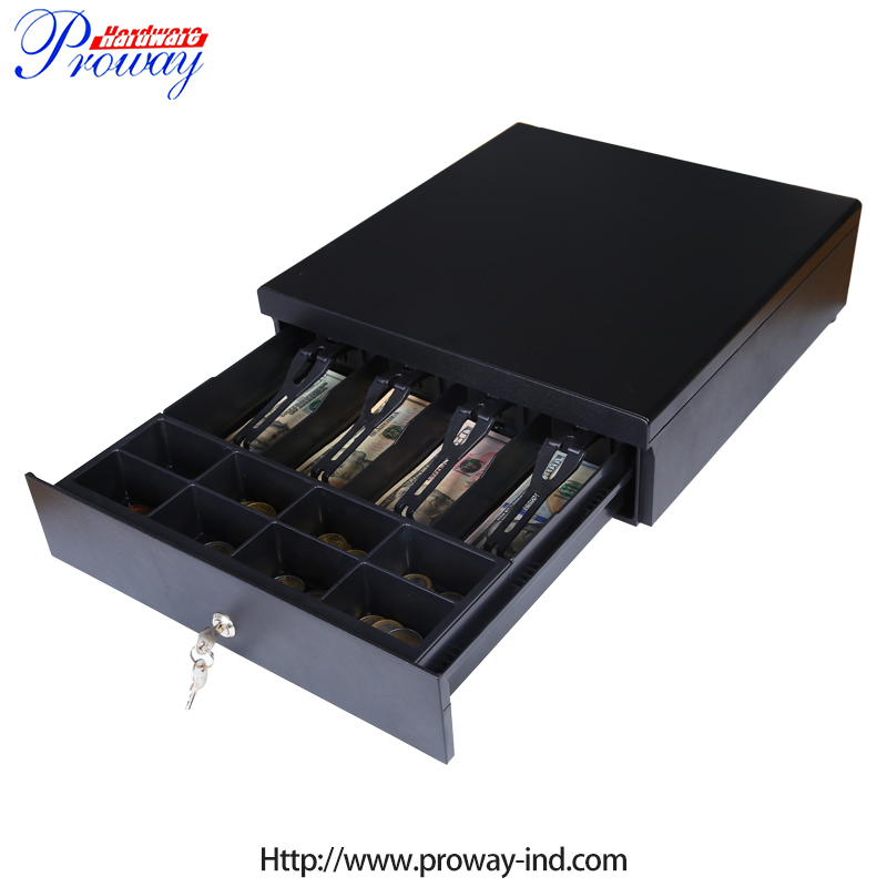 Custom Supermarket Mini Cash Register Drawer 3 Bill Rj11 Economical Electronic Money Cash Register Box Security Cash Drawer