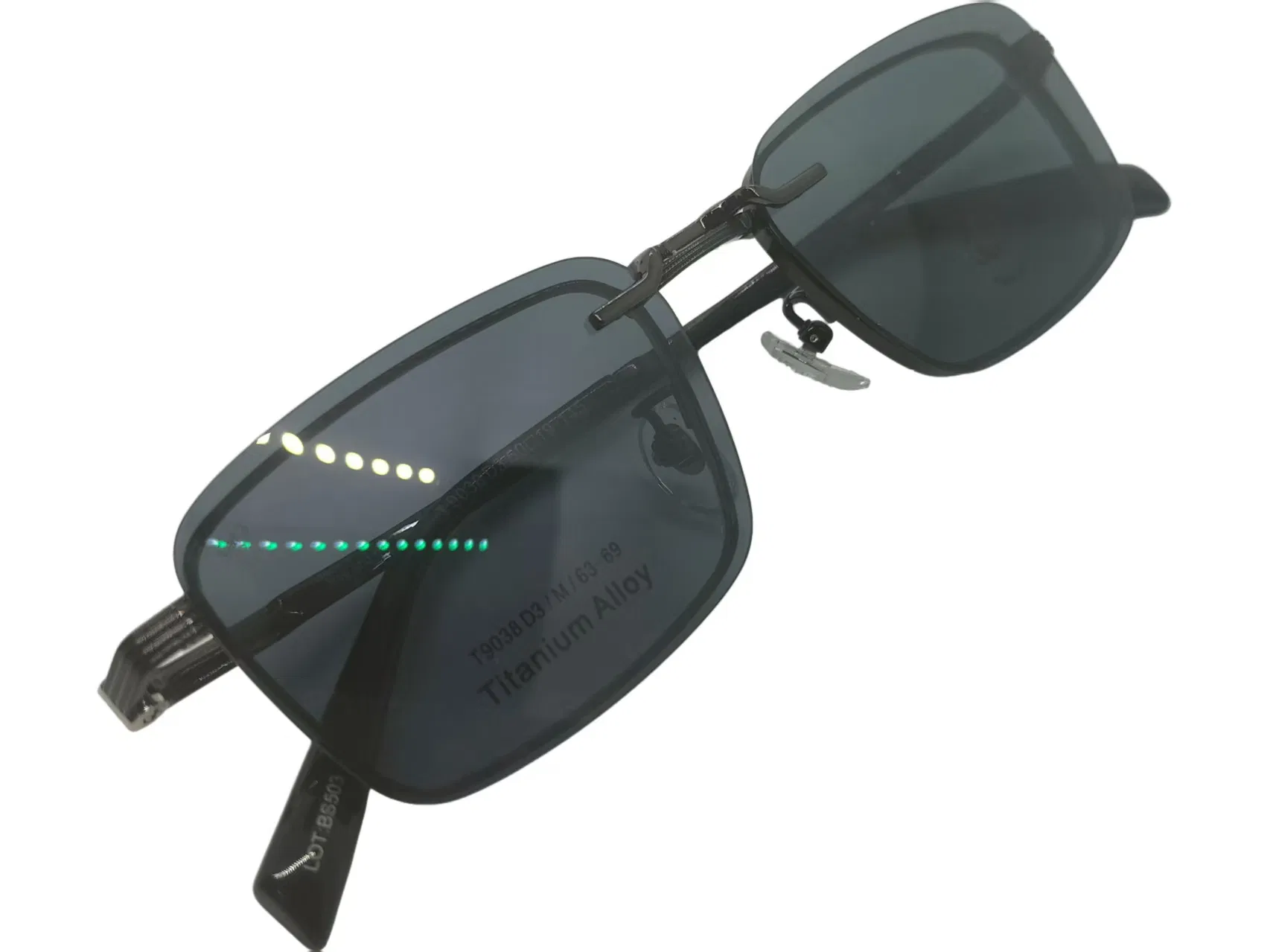 New High Quality Titanium Eyeglasses Classic Square Glasses Lens Magnetic Clip on Titanium Frame