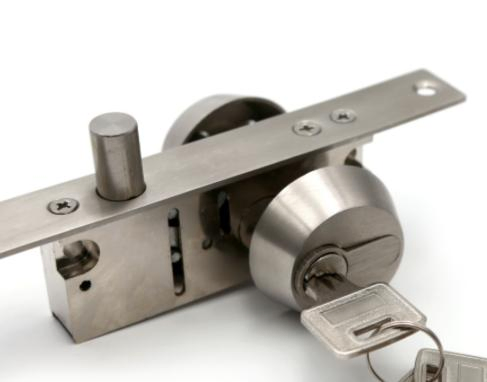 Double Cylinder Stainless Steel Floor Metal Glass Door Lock