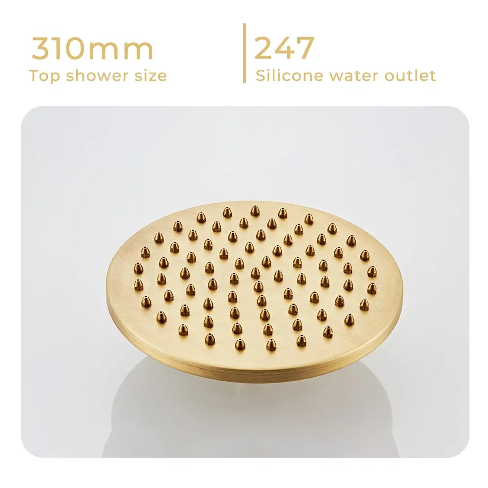 Classic Wall Installation Shower Set Concealed Bathroom Shower Gold Shower Set