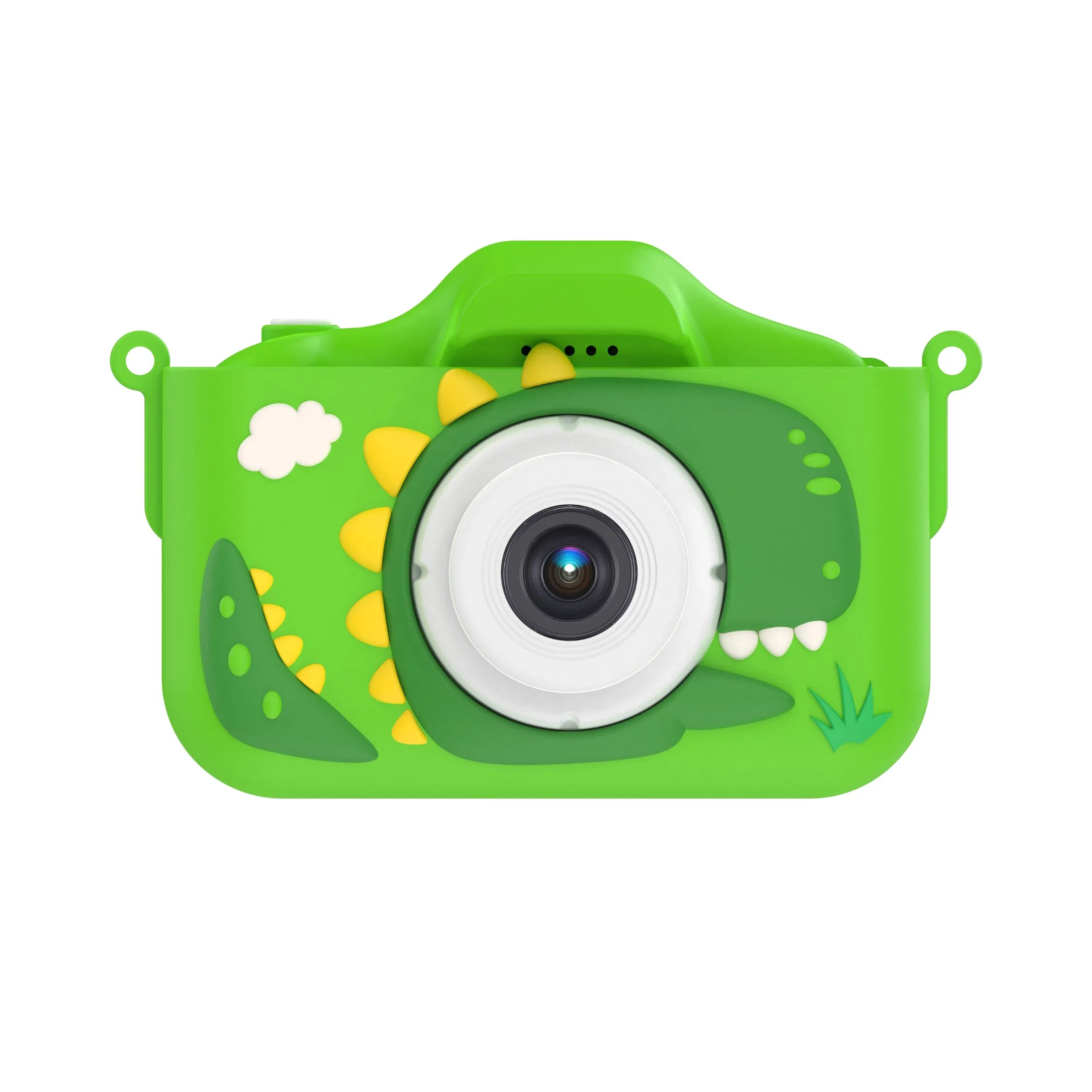 Gt-Kc-Cartoon Tyrannosaurus-Mini Green Fun Mini Toys HD Digital Kids Cameras for Birthday Gifts