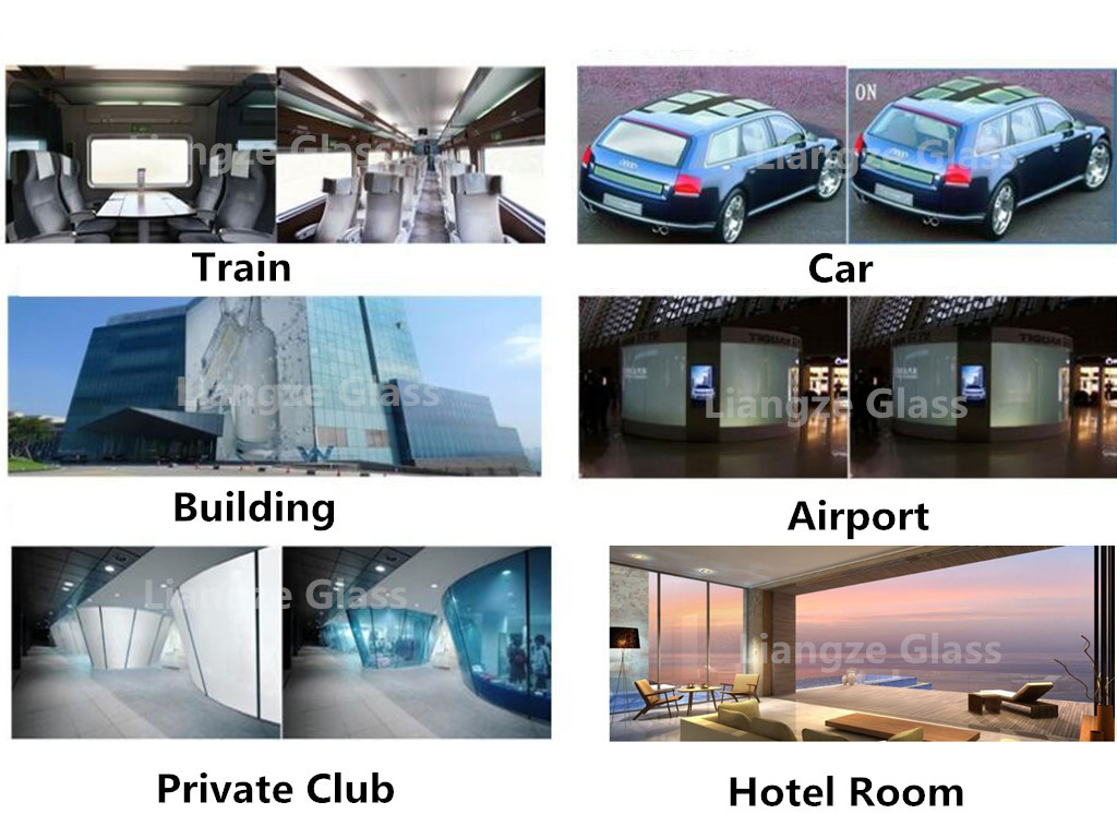 Factory Supplier Smart Laminated Tempered Switchable Privacy Pdlc Film Glass