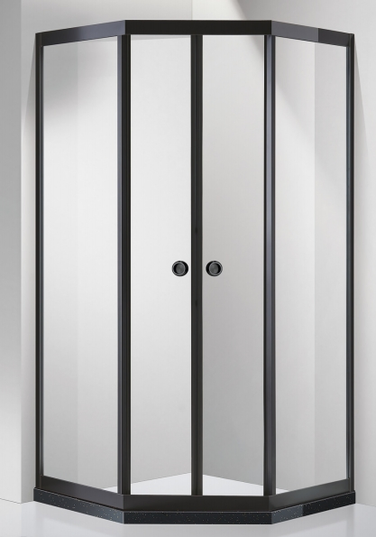 Hotel Customized Size Aluminum Frame 8mm Glass Sliding Soft Closing Shower Room