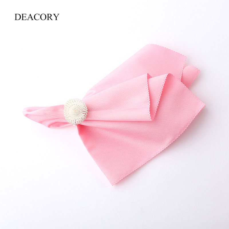 Custom Color Printed Table Linen Napkin Clothes for Wedding with FDA