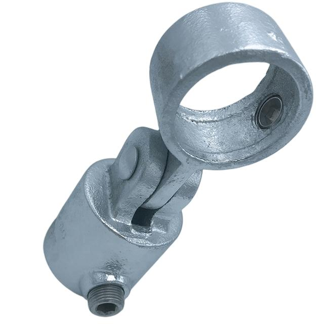 Hot Sales Malleable Iron Key Clamp Fence Pipe Fitting Accessories Single Swivel Combination