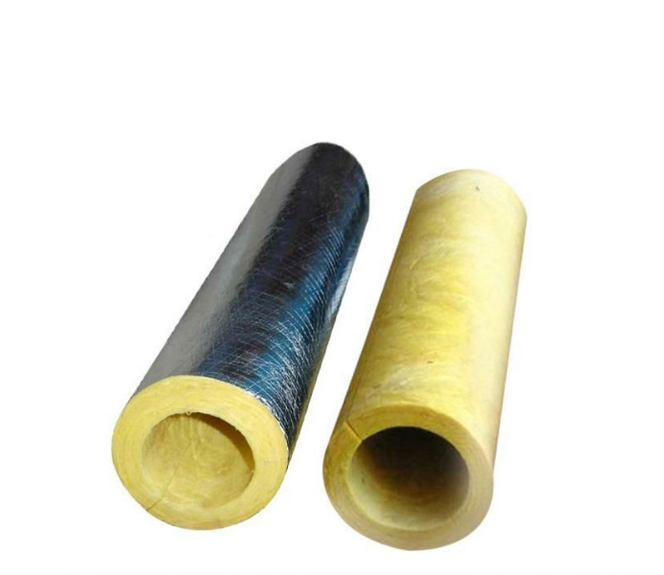 40-200 Kg/M³ Glass Wool Insulation Tube/Sleeves Fiberglass Thermal Pipes for Pipelines, HVAC