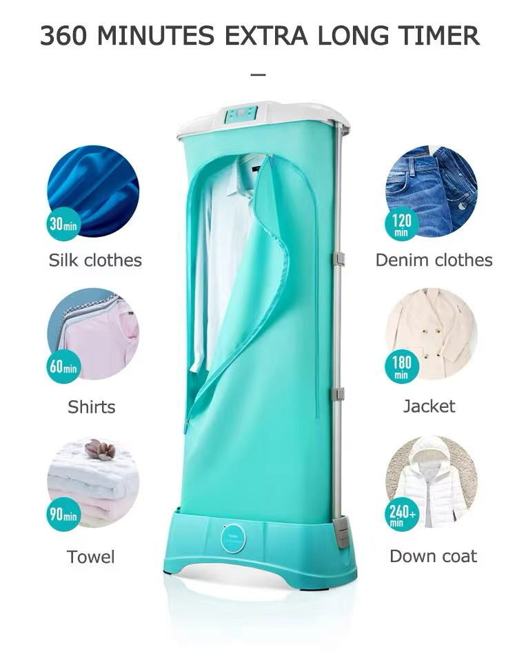 Tj-Sm801e Manufacturers Eco-Friendly Travel Small Electric Remote Control Foldable Baby Product Clothes Dryer with PTC Heater
