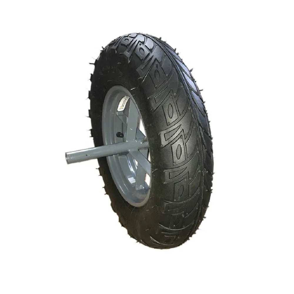 PU 4.10-4 3.50-4 Tyre 4'' Wheel Puncture Proof Solid Wheelbarrow Cart Tire