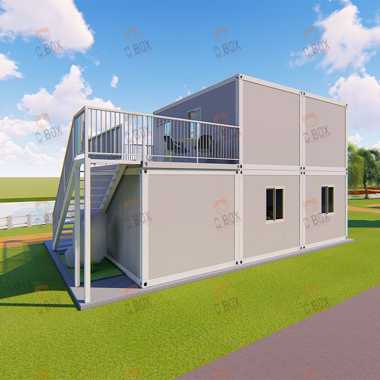 Cbox Two Layers Mobile Homes Prefab High Quality Container House Apartment Hotel Office