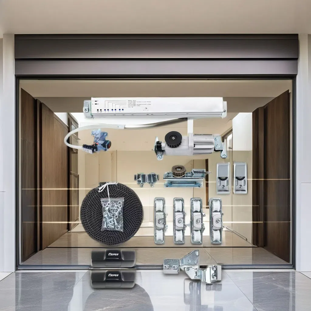 Modern Sensor Glass Automatic Sliding Door for Hotels Soundproof and 12V Working Voltage for Hospitals Automatic Door