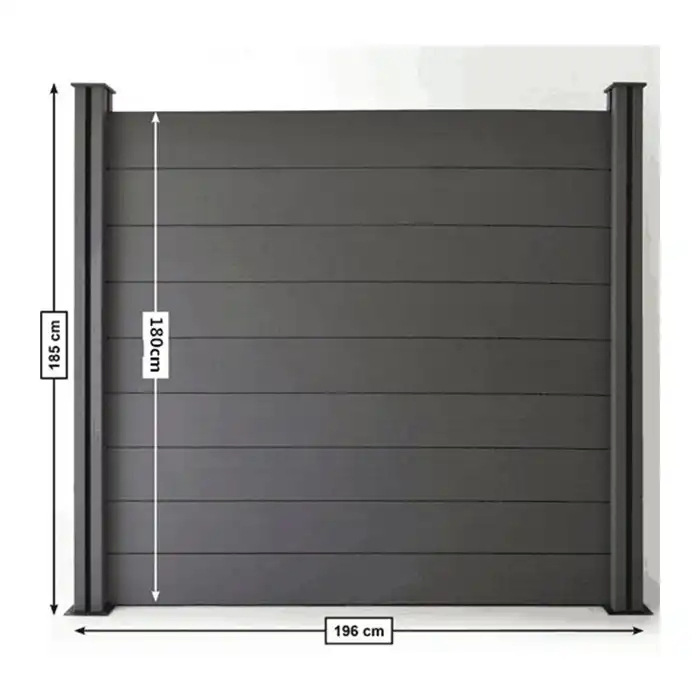 Wholesale Wood Plastic Composite Fencing Garden Board Privacy WPC Fence