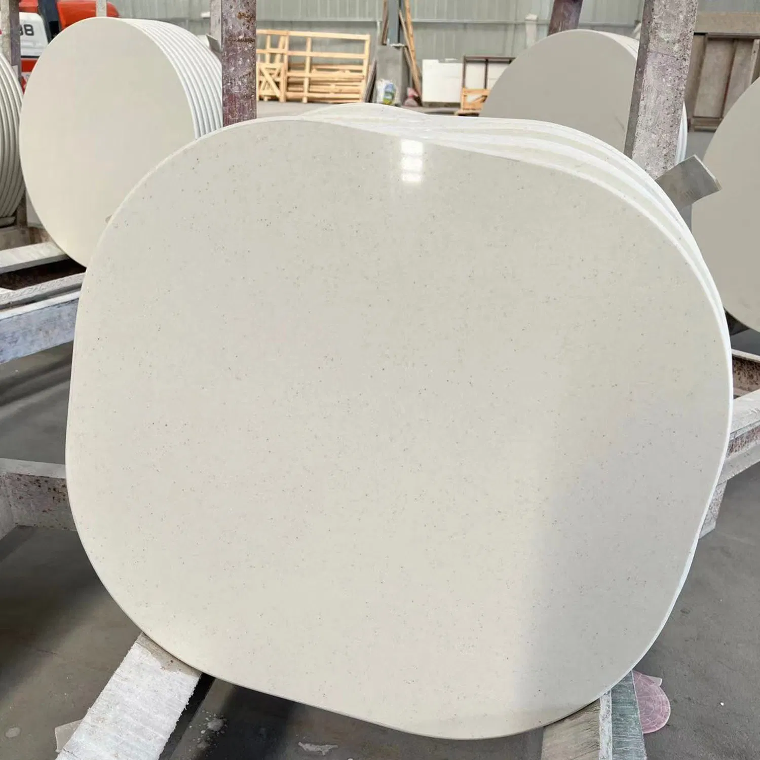 China Factory High Quality Artificial Marble Slab Pure White Quartz Stone for Countertop