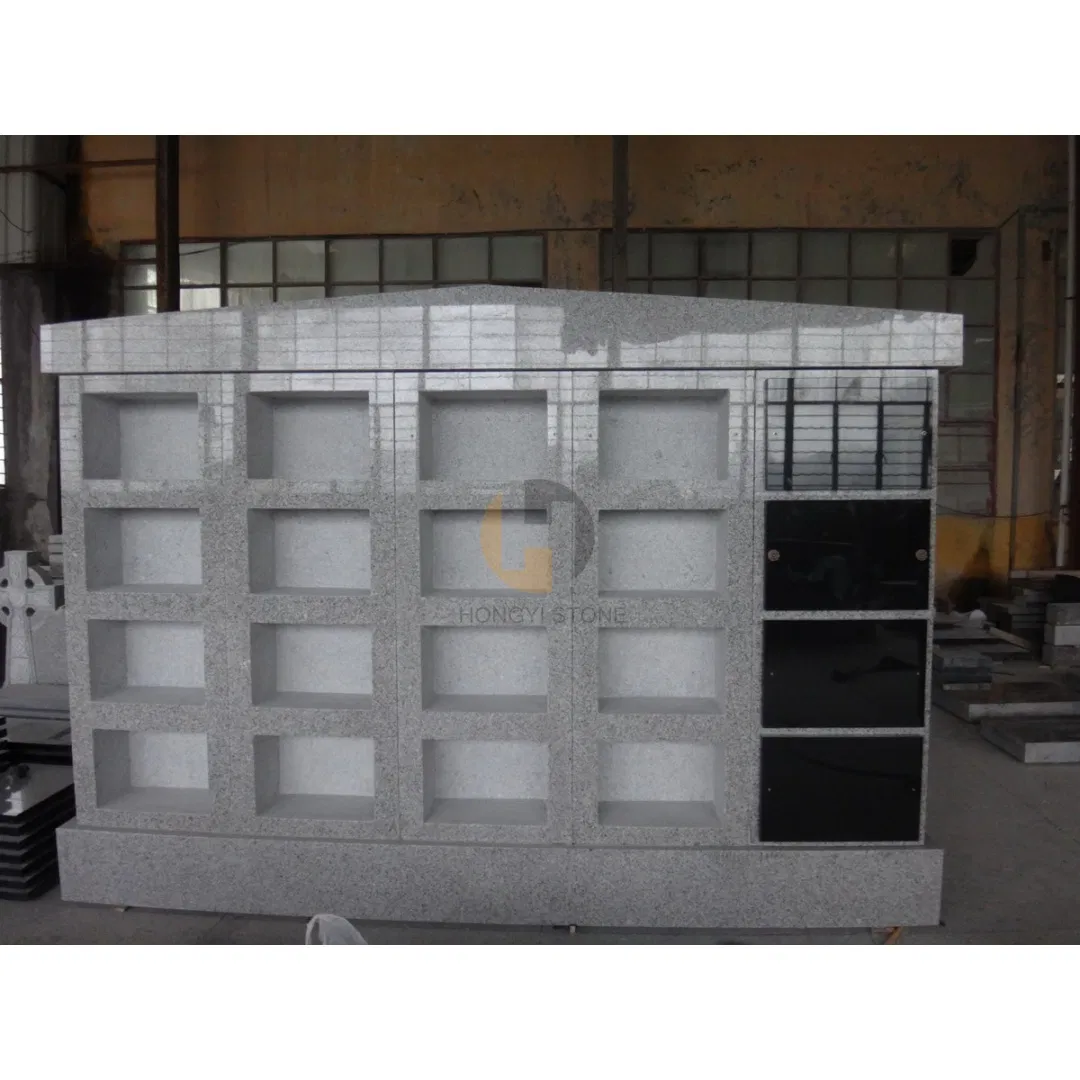 Columbarium Wall G603 & Indian Black Plaques 20 Niches for Cemetery