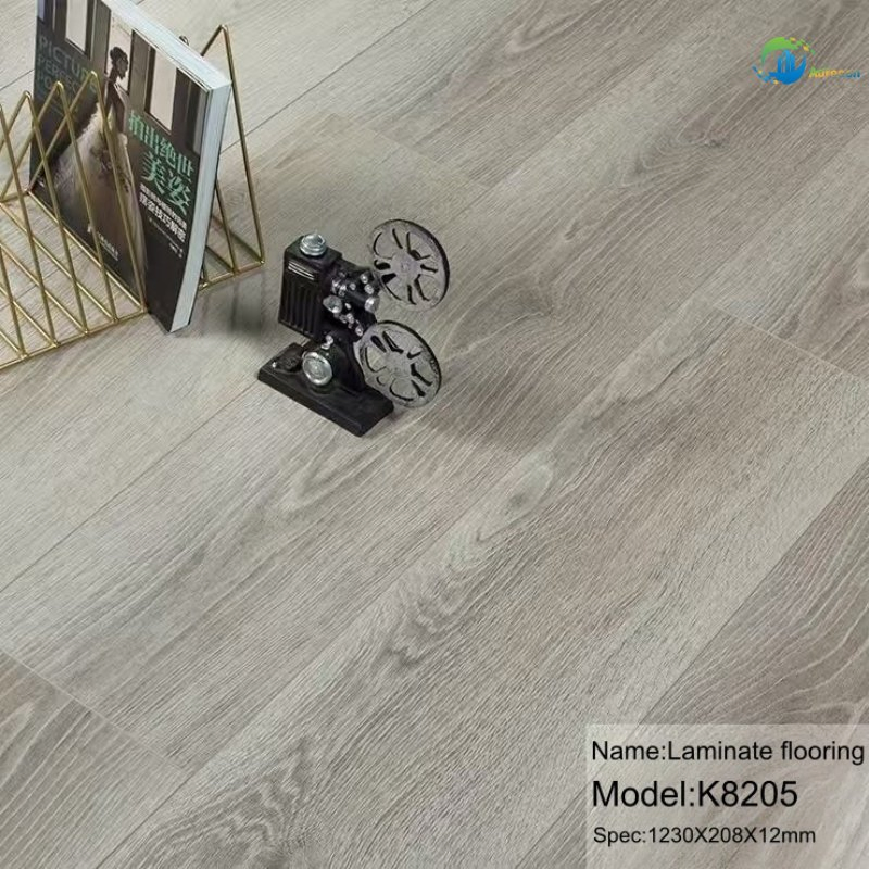 AC4 Wear-Resistant Laminate Flooring HDF Core Click-Lock for Home & Office