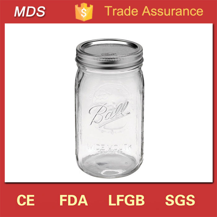 Стеклянная банка Mason 32 унции, подарочная