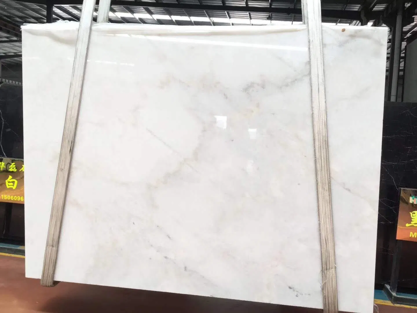 Natural White Marble with Grey Veins Cheap Guangxi White Marble Floor Tiles