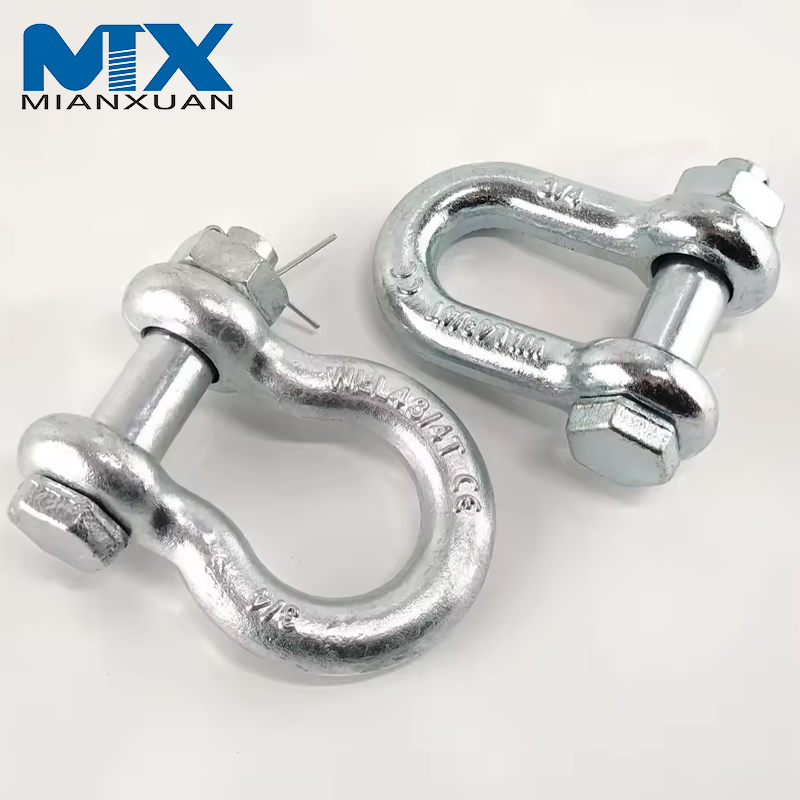 Lifting Hardware Bolt Type Dee Shackle Hardware