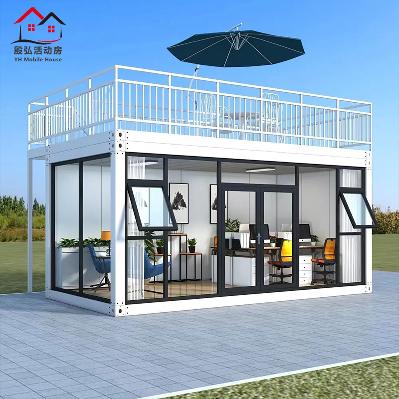 Foldable Homes 20FT Office Folding Container House 20FT Prefabricated Container House