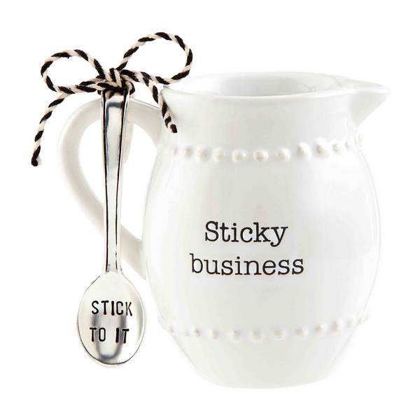 Chic Afternoon Tea Serving Pitcher with Matching Spoon Set