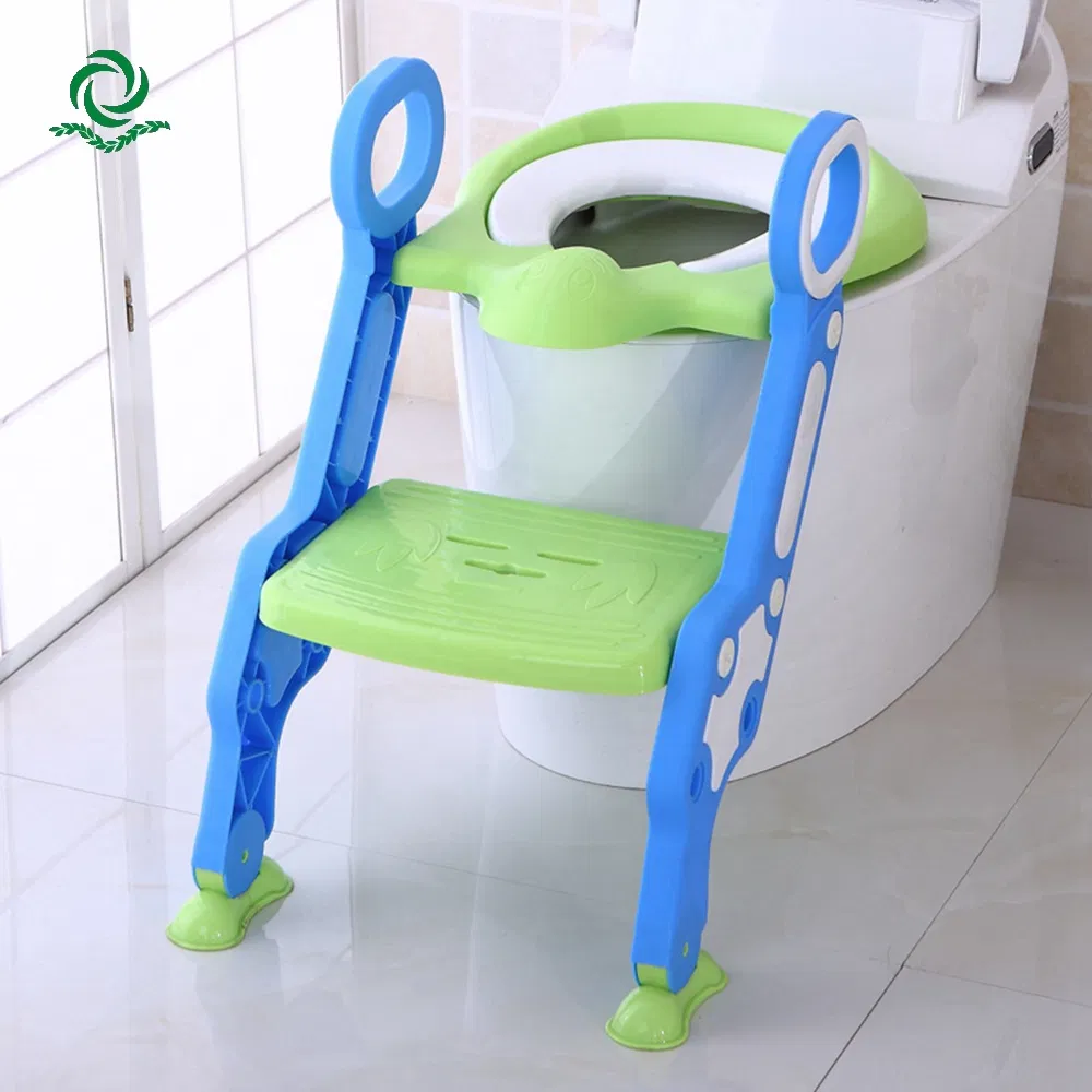 New Design Folding Adjustable Height Plastic Children Toilet Cover Potty Seat Chair Ladder for Bay Girl Boy Kids Training Washroom Potty