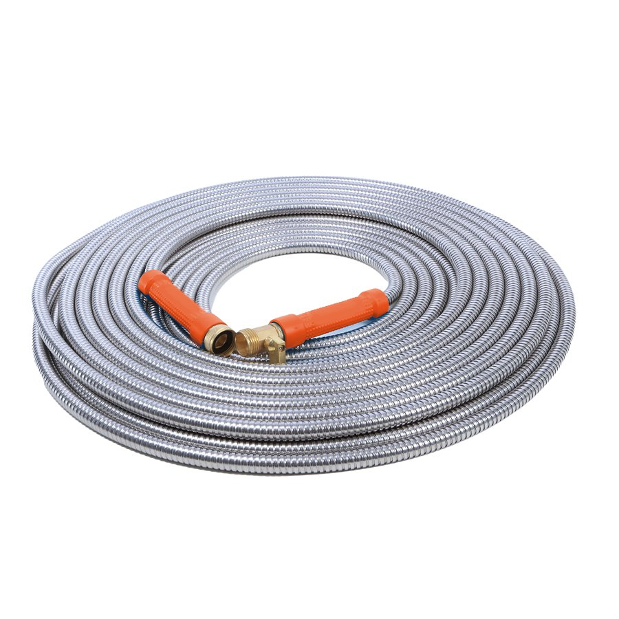 Yardforce Heavy-Duty Puncture Proof Garden Hose 50-Foot 1/2-Inch W/ Brass Fitting & on/off Valve