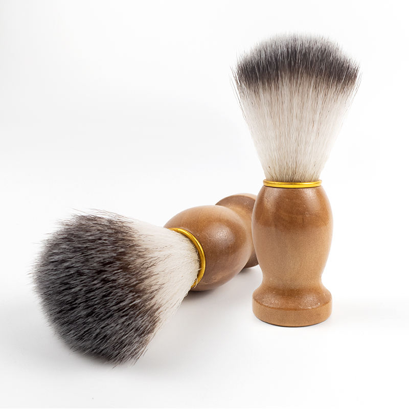 Custom Made Barber Legacy Wood Men 22mm Hair Shave Face Razor Brush Best Travel Natural Silvertip Badger Shaving Brushes for Men