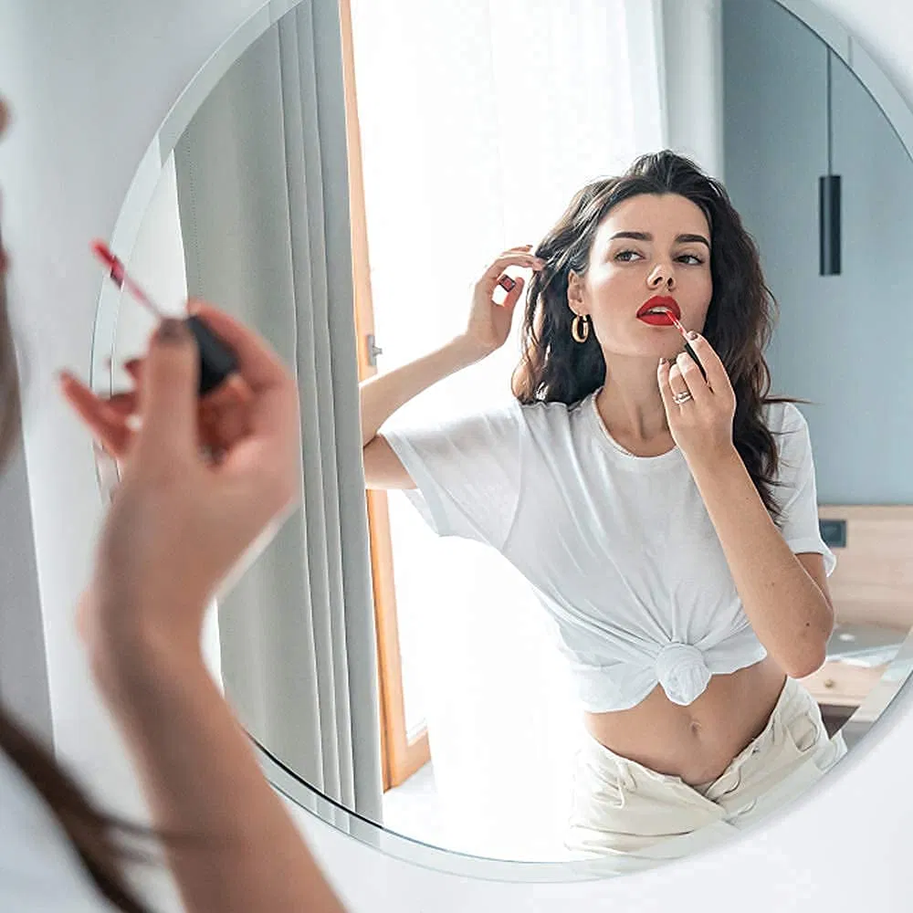 Wholesale Home Decoration New Products Wall Mounted Smart Bathroom Living Room Beveled Decor Framless Mirror