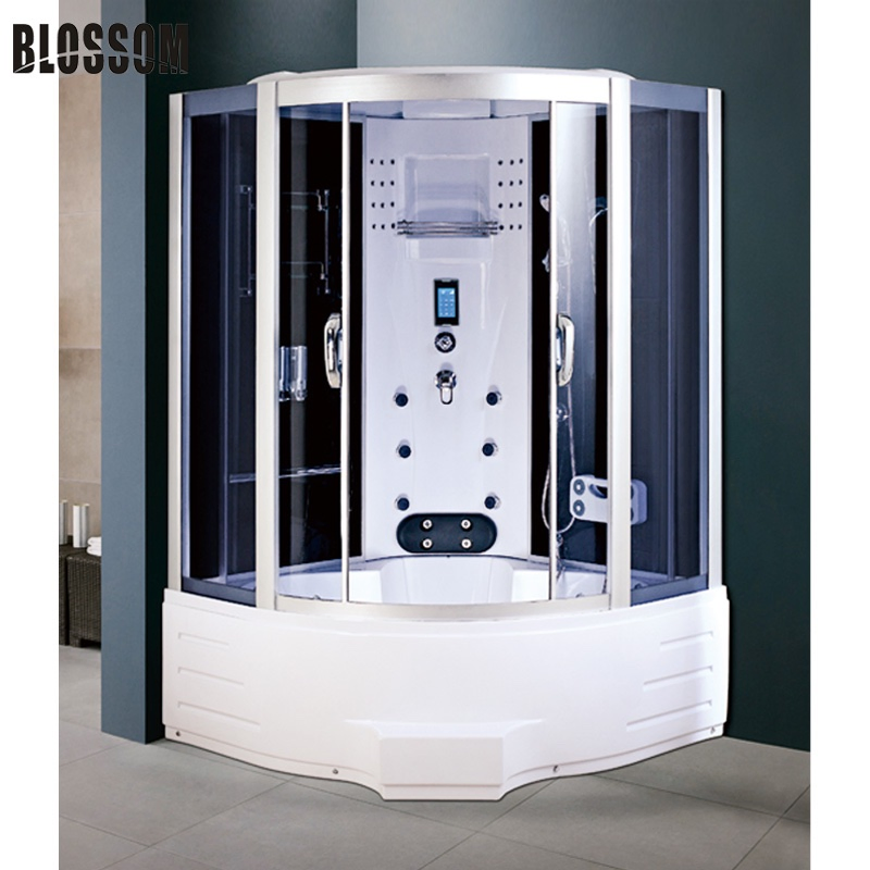 Sauna Room Steam Cabinet Shower Box with Jacuzzy Whirlpool Tub
