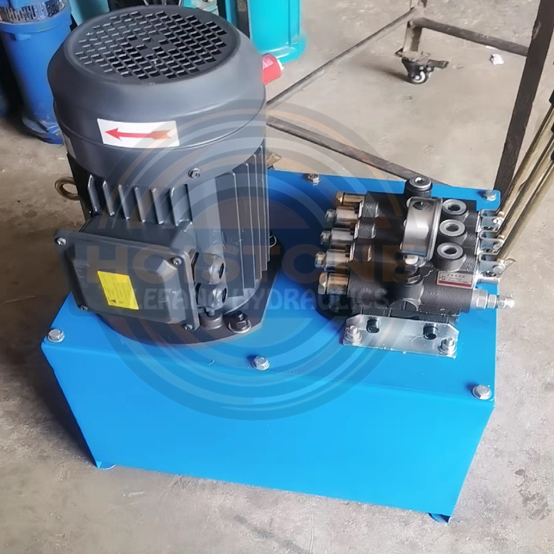 Мобильная гидравлическая станция с ручным клапаном