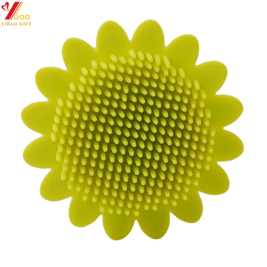 Силиконовая щетка в форме подсолнуха с ручкой